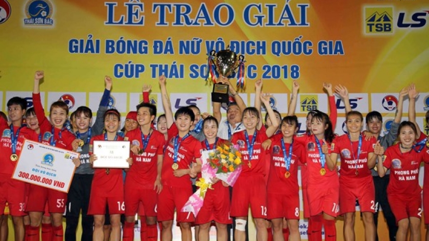 Phong Phu Ha Nam take national women’s football champ’s title
