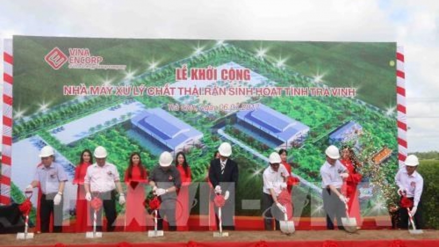 Work starts on household solid waste treatment plant in Tra Vinh