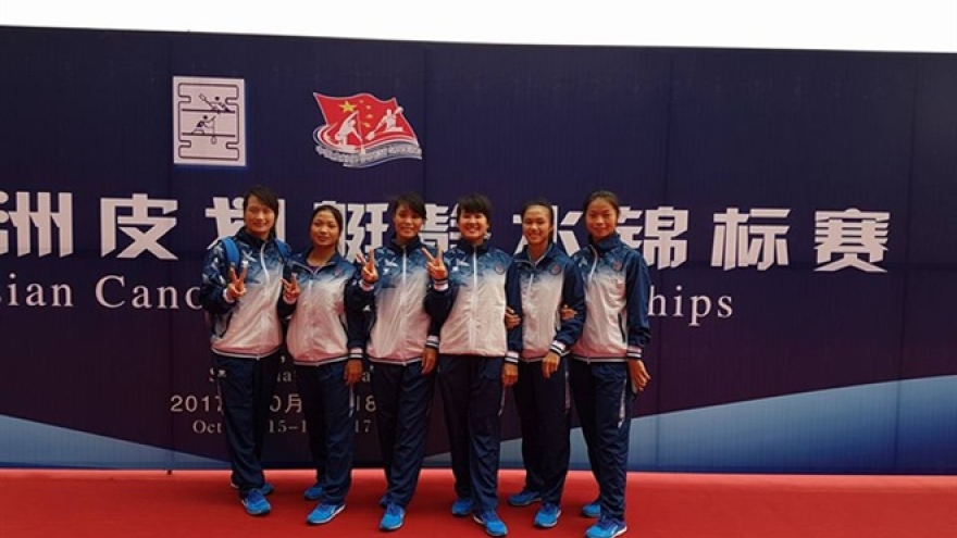 Vietnam wins one silver, two bronzes at Asian canoe champs