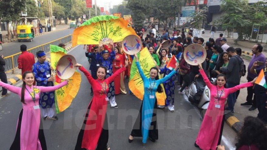 Vietnam’s border guard art troupe performs in India