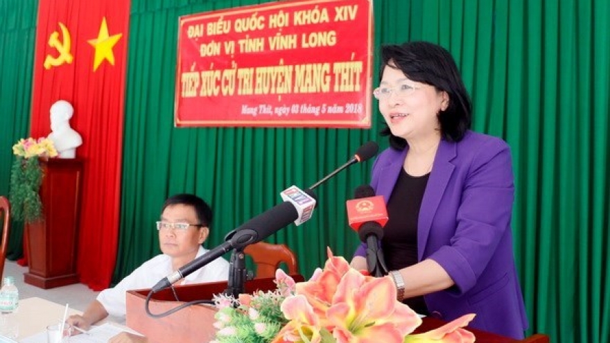 Vice President meets Vinh Long voters ahead fifth NA session