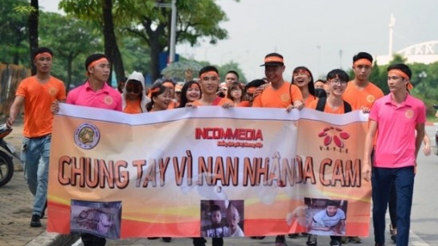 Hanoi: 3,000 people take walk for AO/Dioxin victims