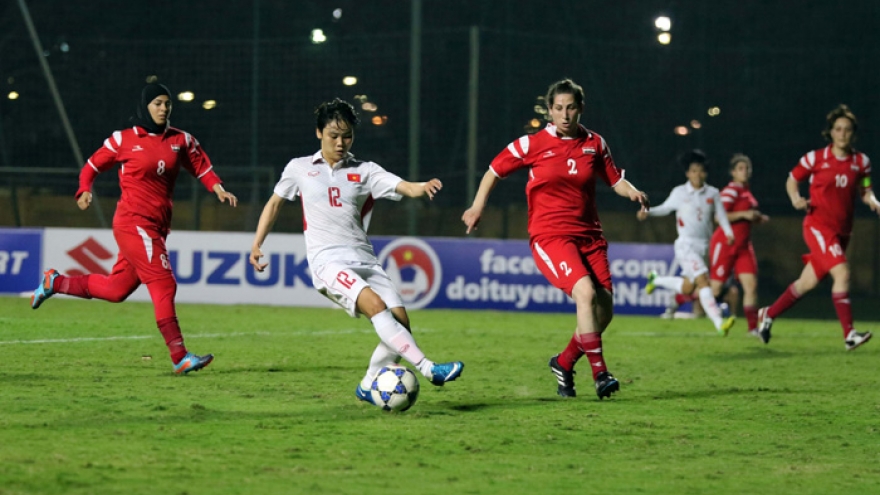 Vietnam women shutout Syria 0-11 at Asian Cup Qualifiers