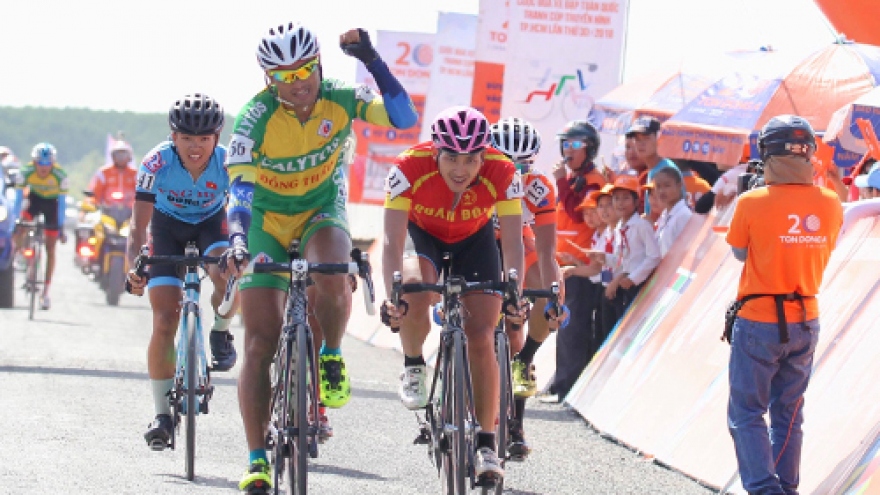 Vu Linh wins 27th stage of HTV Cycling tour