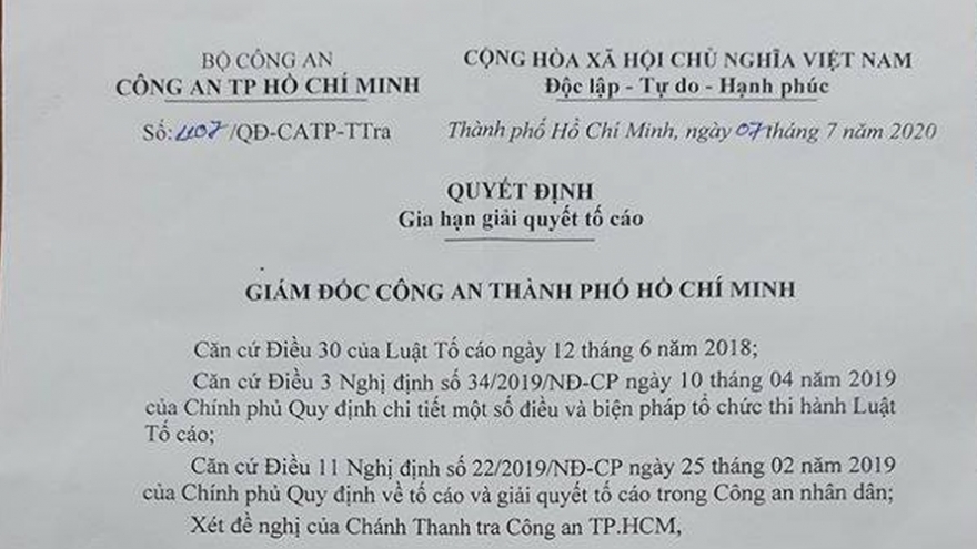 Gia hạn thời gian xử lý vụ CSGT bị tố cưỡng đoạt tiền người vi phạm