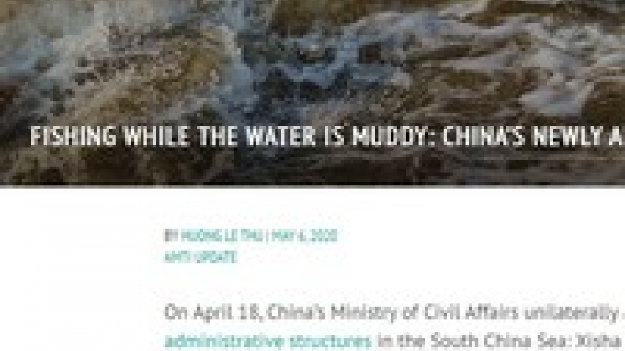 Chuyên gia Mỹ phản đối ứng viên Trung Quốc tham gia thẩm phán Tòa Án Quốc tế về Luật biển