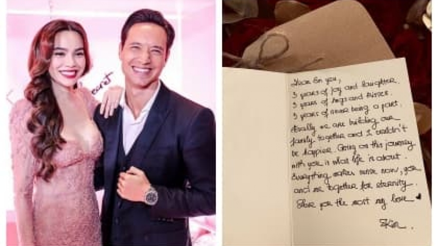Chuyện showbiz: Hồ Ngọc Hà khoe thư tình “ngọt như mía lùi” của Kim Lý
