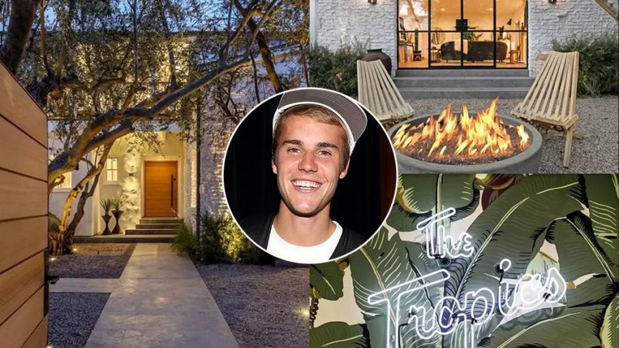 Căn biệt thự 8,5 triệu USD đẹp như mơ của vợ chồng Justin Bieber
