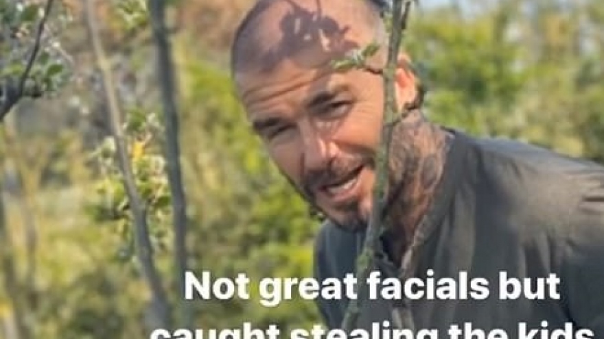 David Beckham bị phát hiện ăn trộm socola của các con trong Lễ phục sinh