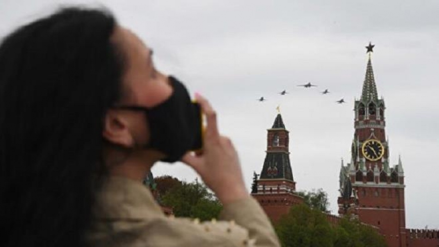 Ảnh: Hàng loạt máy bay chiến đấu tối tân tại lễ duyệt binh Ngày Chiến thắng