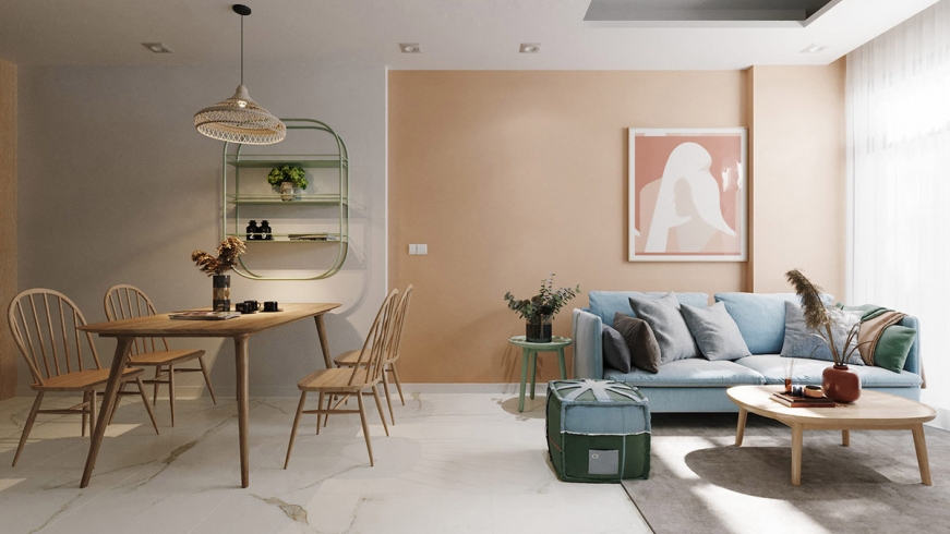 Căn hộ 66m2 mang sắc thái hài hòa, an yên
