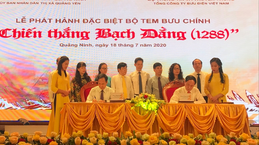 Quảng Ninh phát hành bộ tem bưu chính “Chiến thắng Bạch Đằng (1288)”