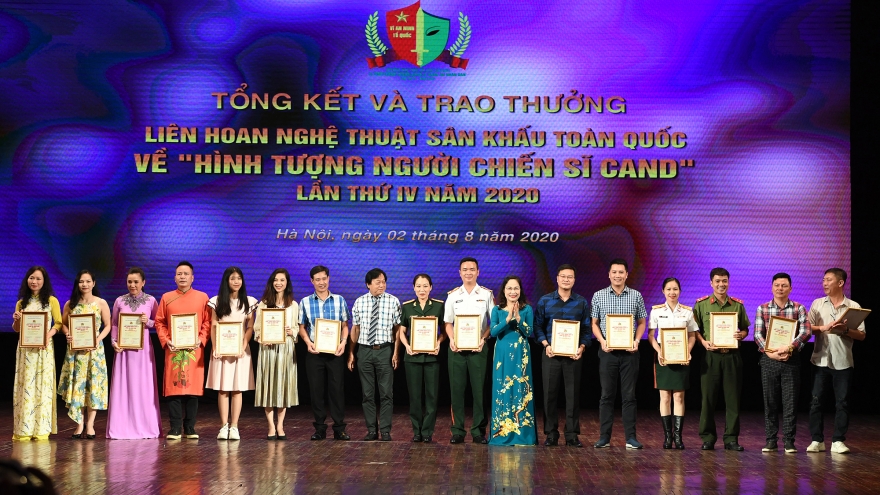 Bế mạc Liên hoan sân khấu Hình tượng người chiến sĩ Công an nhân dân