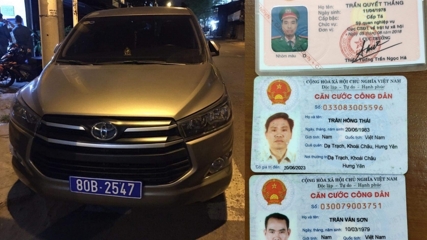 Giả danh cảnh sát hình sự đọc lệnh bắt người, 2 đối tượng bị bắt giữ