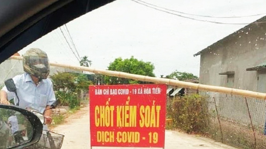 Phong tỏa một thôn ở Thái Bình vì có người dương tính lần 1 với COVID-19