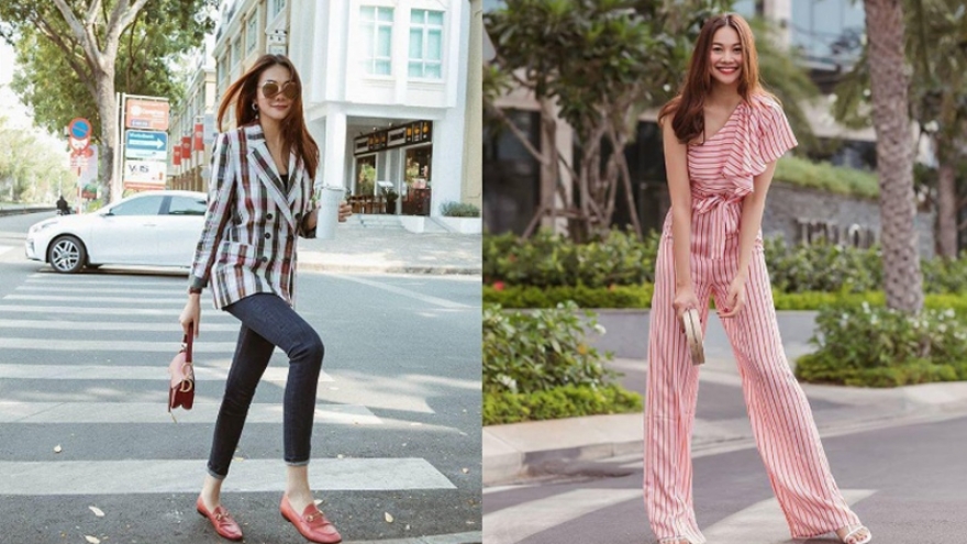 Thanh Hằng phối đồ khoe lợi thế chân dài