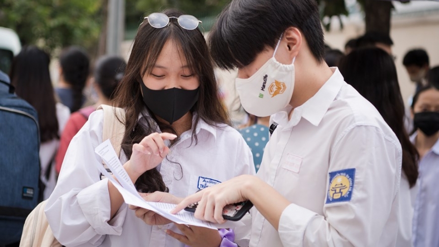 Phổ điểm trung bình các môn thi tốt nghiệp THPT đều cao hơn năm 2019