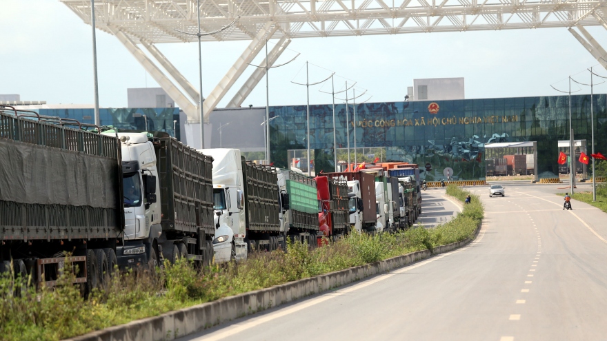 Gần 200.000 tấn hàng hóa được thông quan qua Cửa khẩu Bắc Luân 2