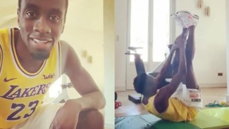 Cầu thủ mắc Covid-19 đánh bại Cristiano Ronaldo ở thử thách gập bụng