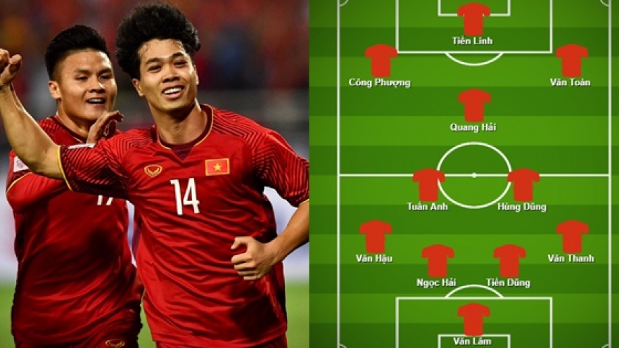 Dự đoán đội hình tối ưu của ĐT Việt Nam nếu chuyển sang sơ đồ 4-3-3