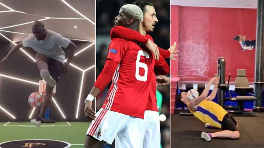 Zlatan Ibrahimovic so tài Paul Pogba: Ai kỹ thuật hơn ai?