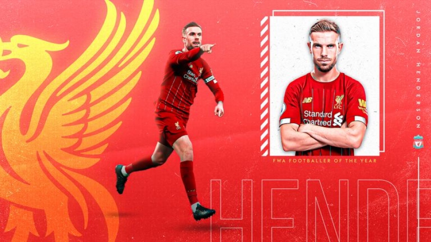 Jordan Henderson được bình chọn là “Cầu thủ xuất sắc nhất mùa giải“