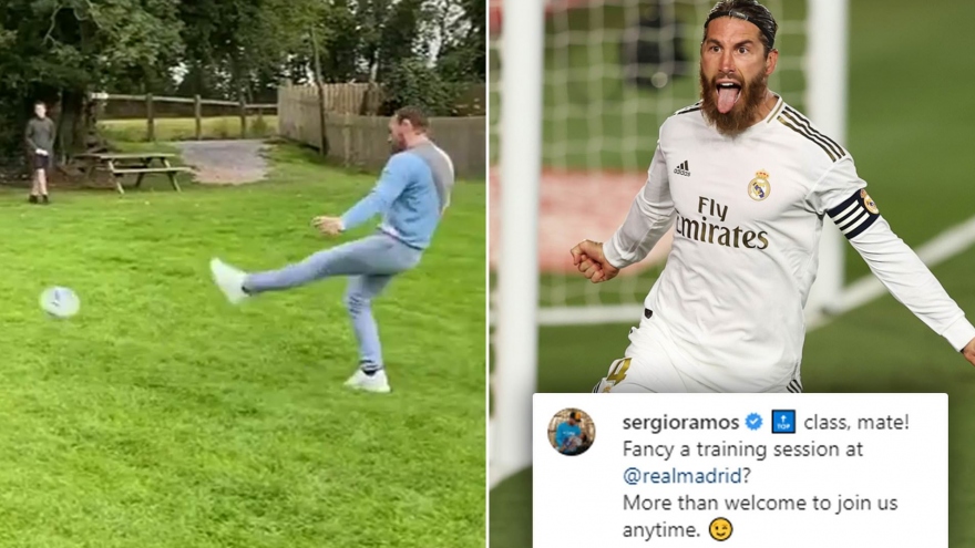 VIDEO: Conor McGregor trổ tài ghi bàn, gửi lời thách thức Sergio Ramos