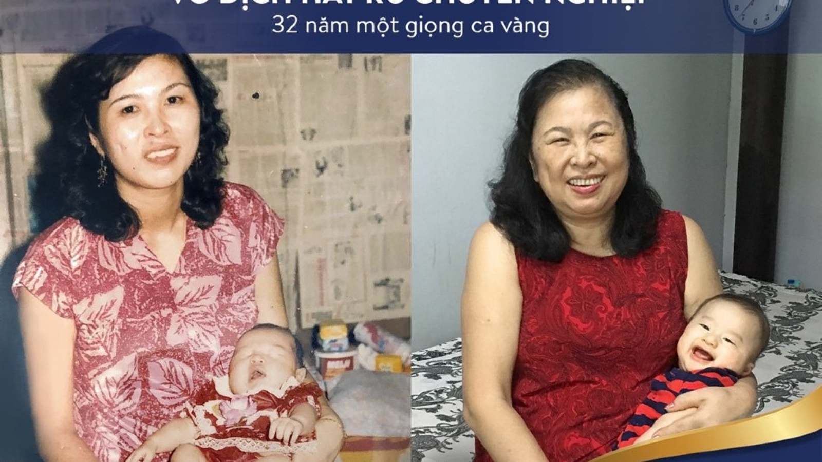 Trào lưu ảnh xưa và nay: Cảm ơn mẹ vì dành cả thanh xuân cho gia đình