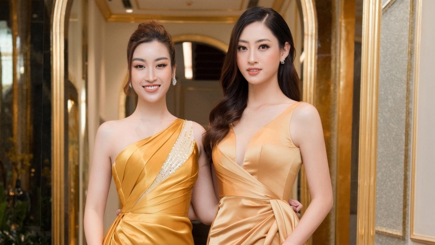 Hoa hậu Đỗ Mỹ Linh – Lương Thùy Linh diện cả “cây vàng” đi dự event