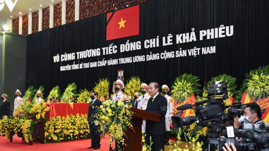 Toàn cảnh Lễ truy điệu nguyên Tổng Bí thư Lê Khả Phiêu