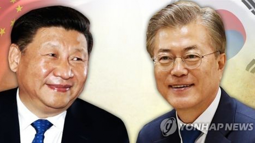 Chủ tịch Trung Quốc điện đàm với nguyên thủ Hàn Quốc và Srilanka