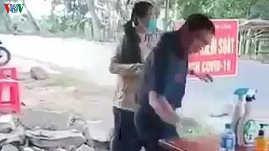 Bình Phước: Đình chỉ công tác lãnh đạo huyện quát tháo tại chốt kiểm dịch