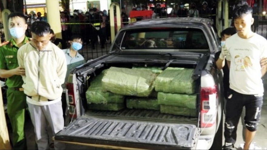 Lái ô tô vận chuyển hơn 300kg ma túy đá