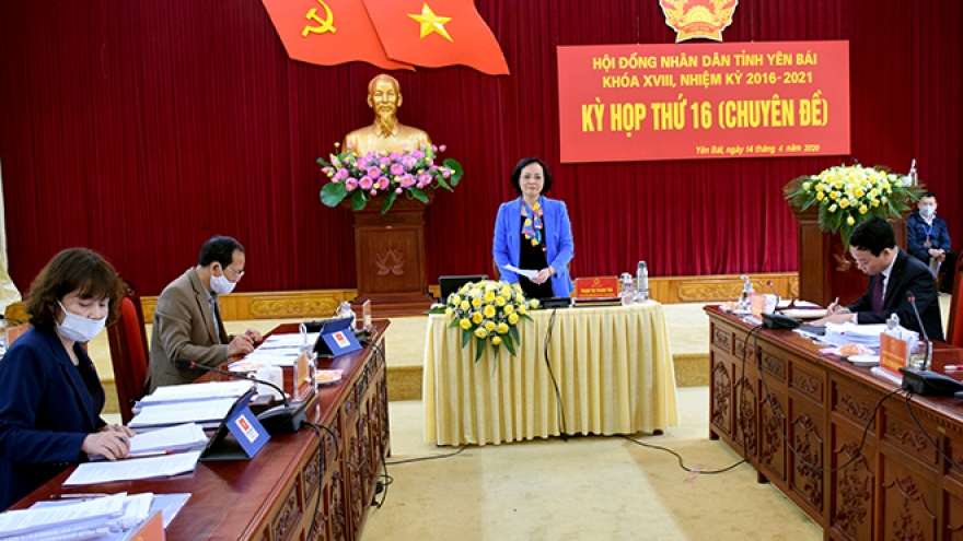 HĐND tỉnh Yên Bái họp trực tuyến bàn chính sách hỗ trợ ứng phó Covid-19