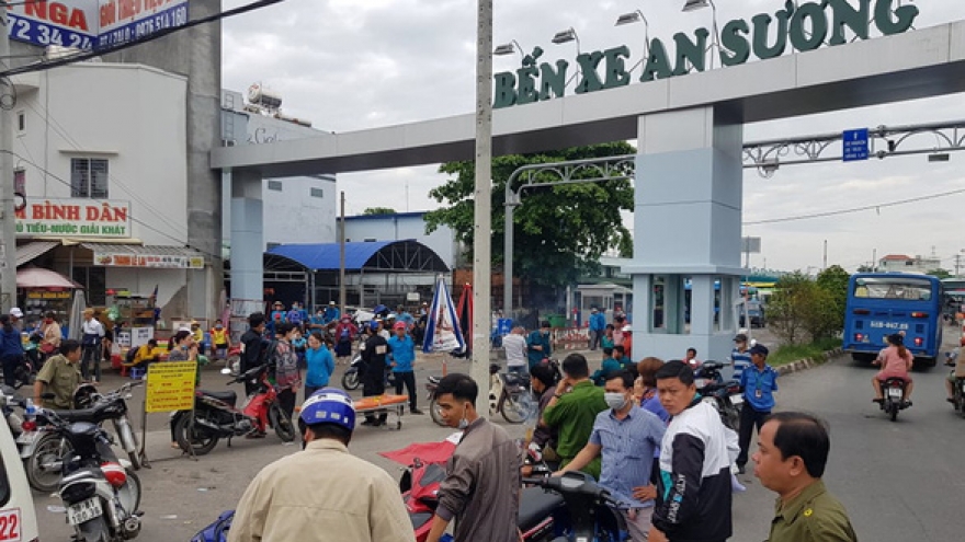 Công an truy bắt nghi phạm giết người ở cổng bến xe An Sương