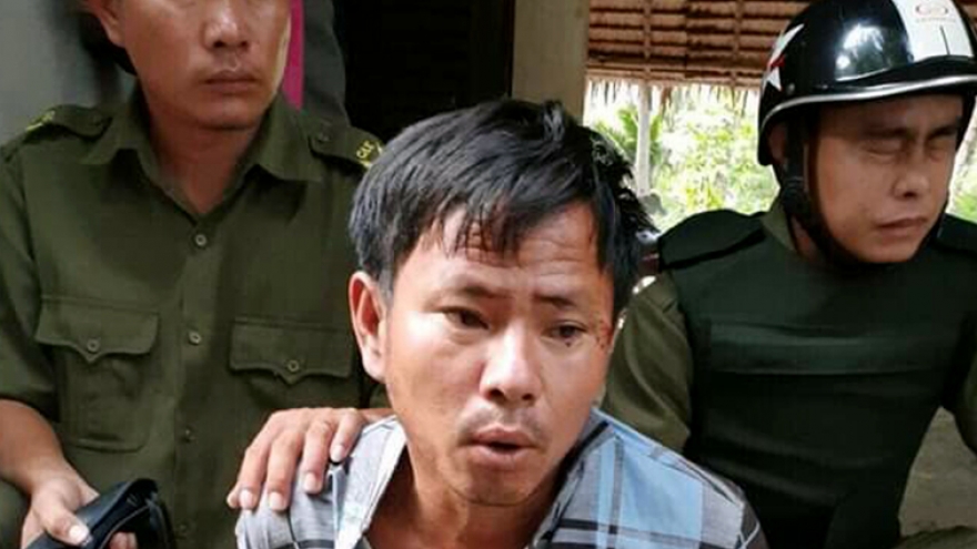 Kẻ đâm chết vợ và bố vợ ở Trà Vinh bị bắt