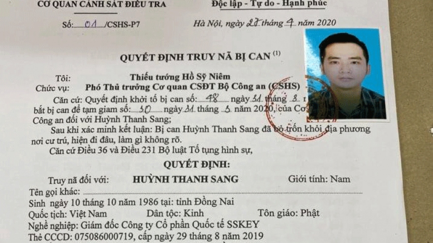 Truy nã Giám đốc Công ty cổ phần Quốc tế SSKEY, TPHCM