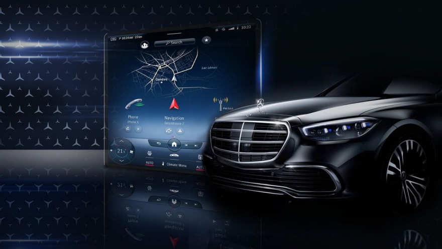 Mercedes S-Class 2021 ra mắt màn hình MBUX “khổng lồ” mới