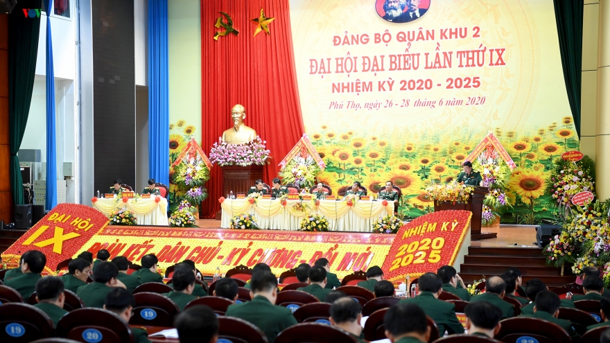 Bế mạc Đại hội đại biểu Đảng bộ Quân khu 2
