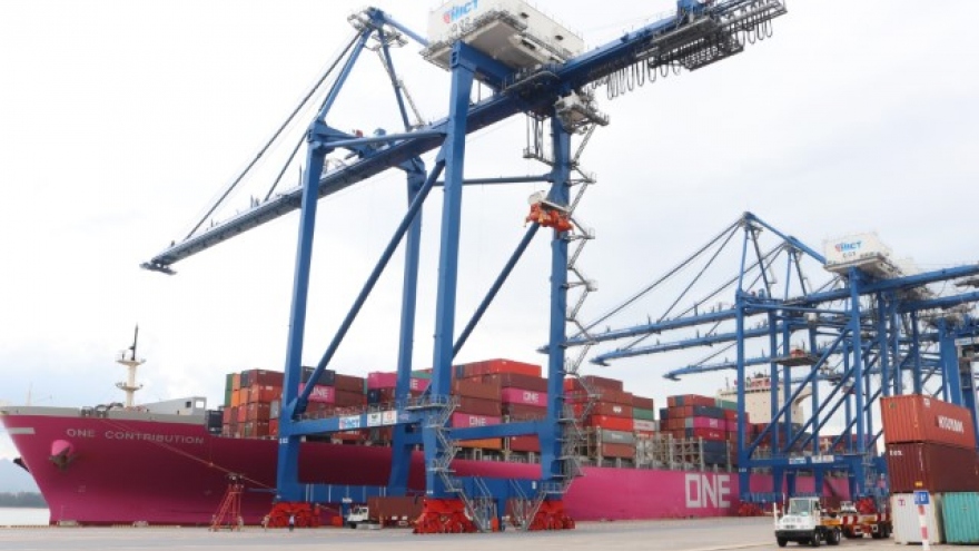 Cảng Container quốc tế Tân Cảng Hải Phòng đón tàu siêu trọng tải