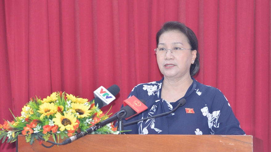 Chủ tịch Quốc hội tiếp xúc cử tri tại quận Ô Môn, Cần Thơ