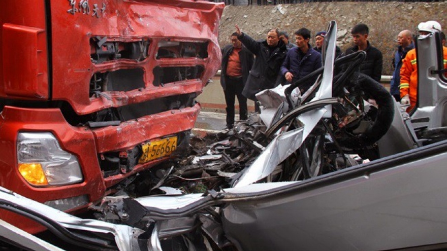 Tai nạn giao thông nghiêm trọng tại Trung Quốc khiến 9 người chết