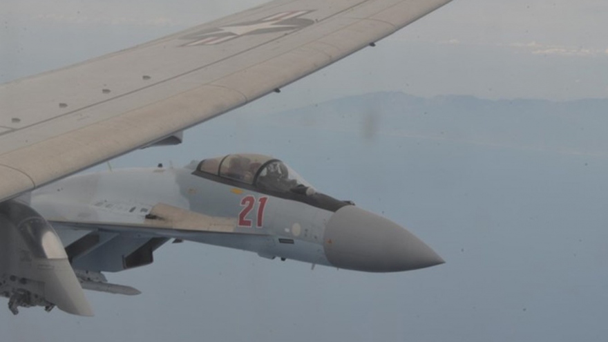 Mỹ tố Su-35 của Nga gây nguy hiểm cho trinh sát cơ Mỹ ở Địa Trung Hải