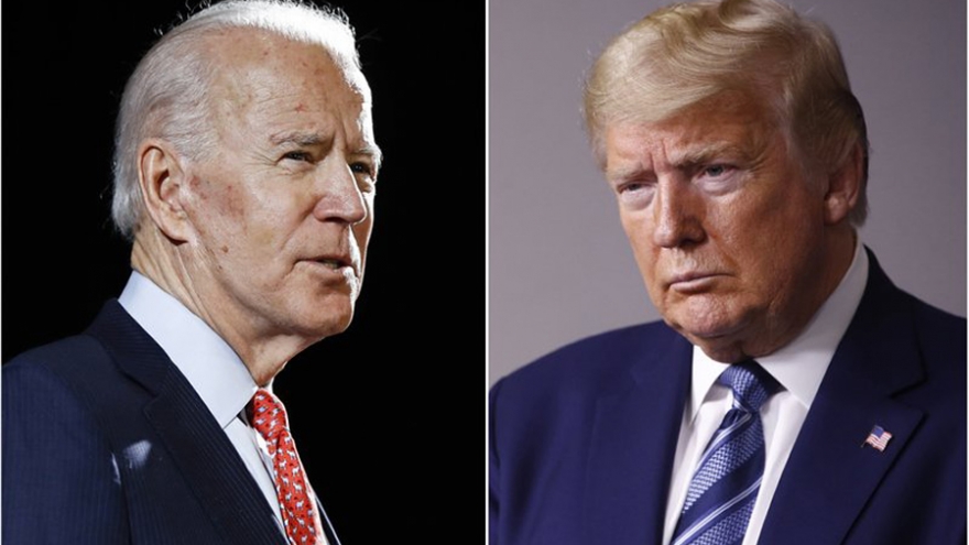 Ứng cử viên Biden dẫn trước Tổng thống Trump về tỷ lệ ủng hộ