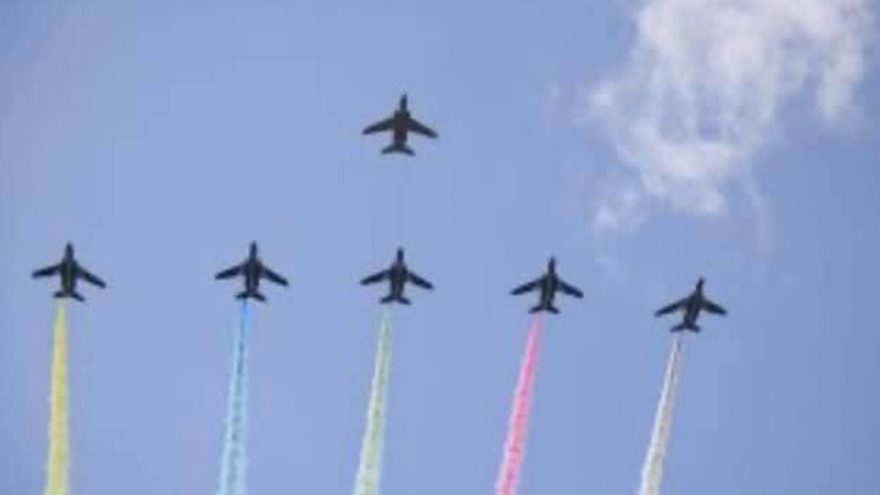 Nhật Bản biểu diễn bay cám ơn nhân dân chung tay ứng phó dịch Covid-19