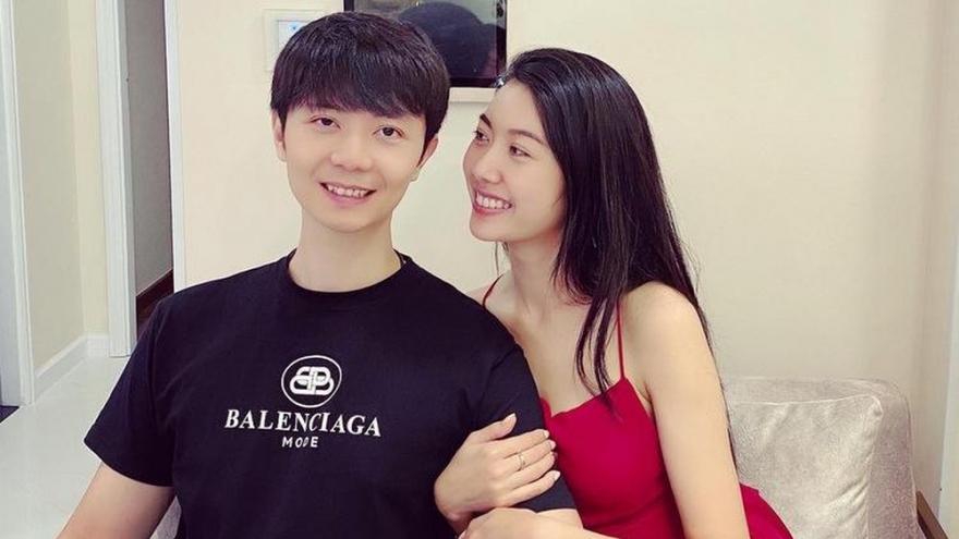 Chồng chưa cưới tiết lộ Á hậu Thuý Vân chủ động xin số lần đầu gặp mặt