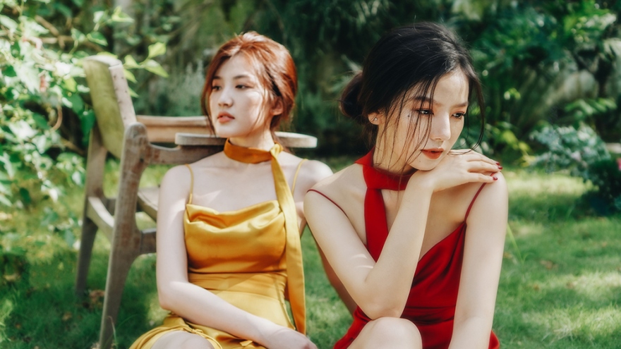 Lương Thanh và Hạ Anh khoe vai trần nõn nà trong bộ ảnh mới