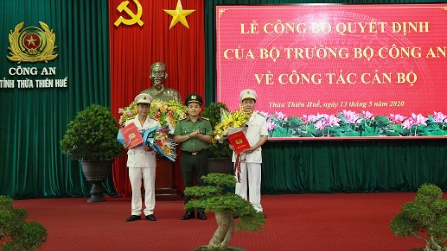Thừa Thiên Huế có 2 tân Phó Giám đốc Công an tỉnh