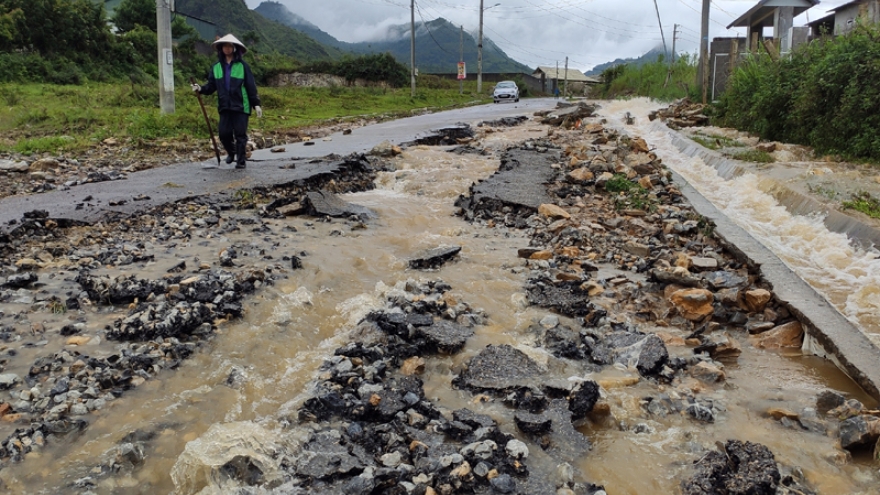 Mưa lớn ở Lai Châu gây nguy cơ xảy ra lũ quét, sạt lở đất cao