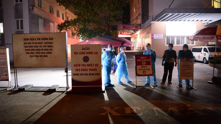 Phong tỏa toàn bộ Bệnh viện E do liên quan đến bệnh nhân mắc Covid-19